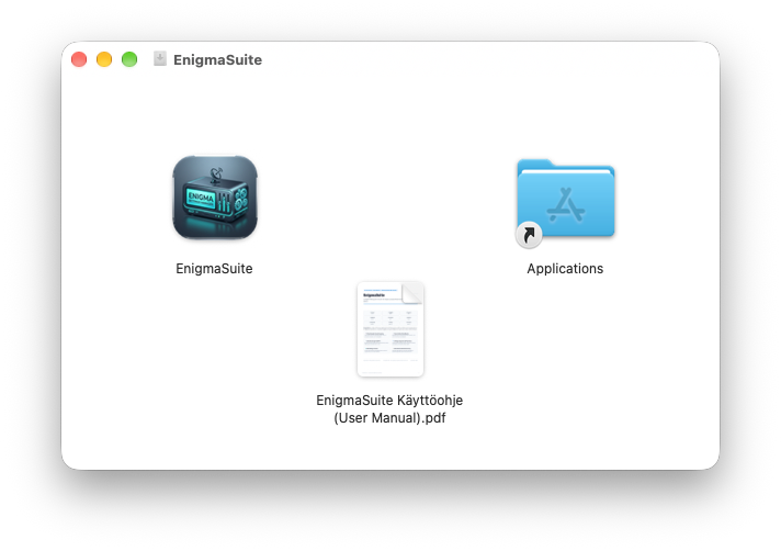EnigmaSuite Mac DMG asennus
