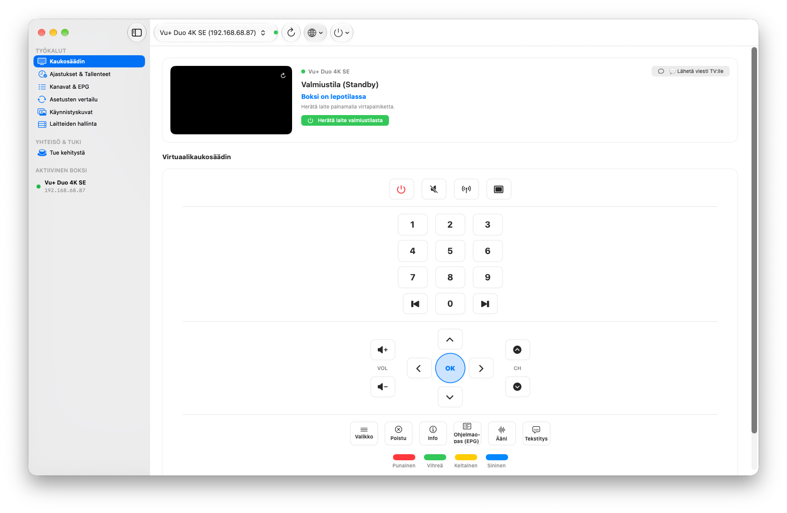 EnigmaSuite Kaukosäädin